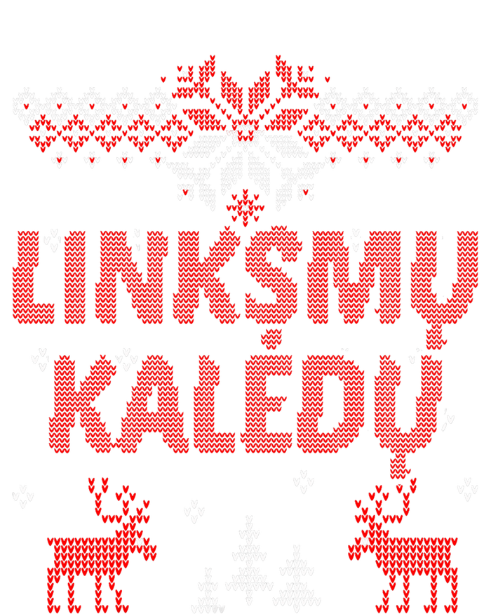 Linksmu Kaledu Lithuanian Merry Christmas Gift Idea Insulated Varsity Jacket