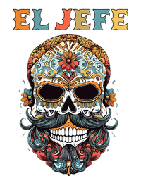 El Jefe Funny Skull Mexican Boss Spanish Dia De Los Muertos T-Shirt