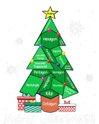 Math Teacher Polygon Christmas Tree Geometry Merry Christmas T-Shirt