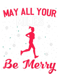 May All Your Miles Be Merry Christmas Running Graphic Tank Top T-Shirt