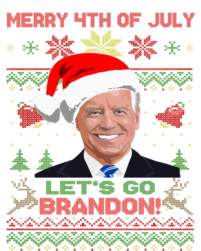 LetS Go Brandon Anti Biden Trump Santa Biden Ugly Christmas Gift T-Shirt