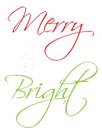 Merry And Bright Christmas Festive Mood Family Matching Gift Long Sleeve V-Neck T-Shirt