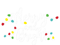 Merry And Bright Christmas Lights Gift Long Sleeve Tie Dye Hoodie