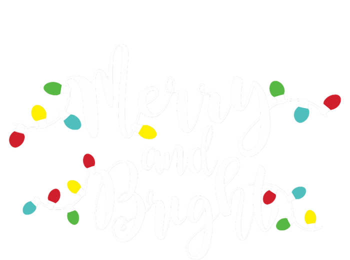 Merry And Bright Christmas Lights Gift Long Sleeve Tie Dye Hoodie