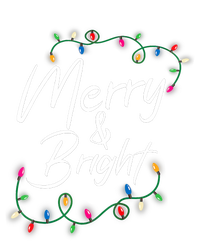 Merry And Bright Christmas Lights Xmas Holiday Family Match Ladies Long Sleeve Shirt