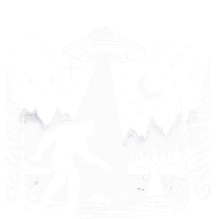 Bigfoot Loch Ness Monster & Ufo Alien Spaceship Tall Long Sleeve T-Shirt