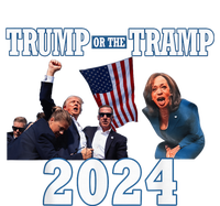 Trump Or The Tramp 2024 Vote For Trump Trump Vance 2024 Performance Long Sleeve Polo