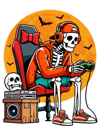 Halloween Skeleton Gamer Funny Video Gaming Halloween Cool Gift T-Shirt