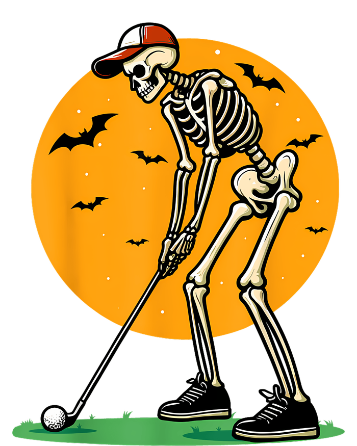 Halloween Golf Skeleton Golfer Funny Halloween Golfing Tall T-Shirt