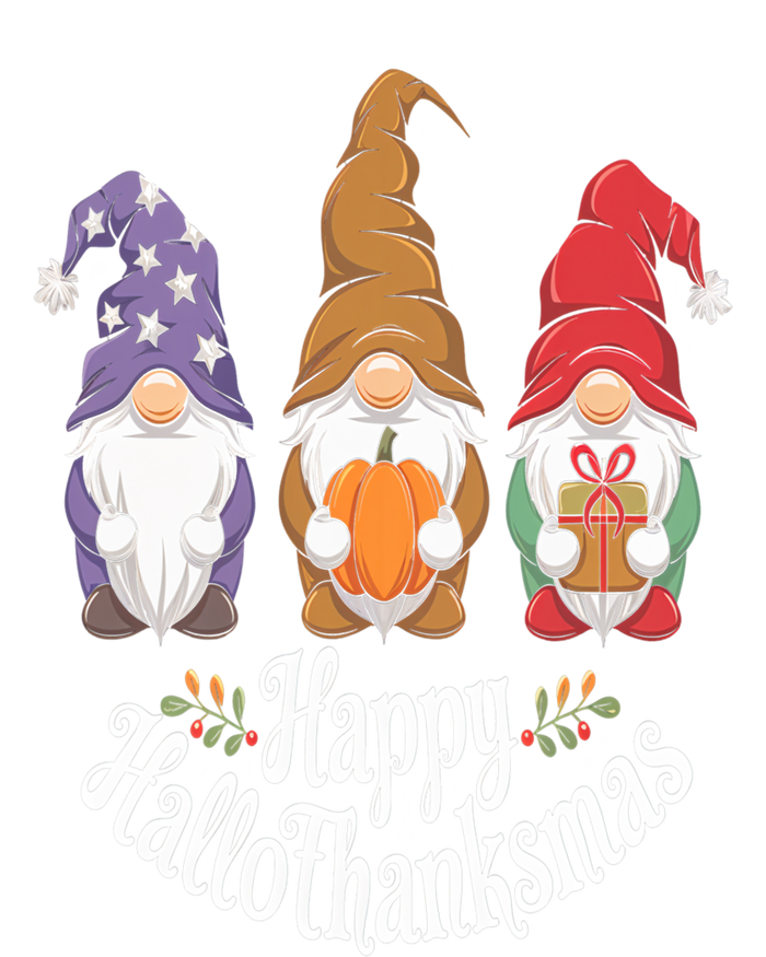 Halloween Thanksgiving Christmas Happy Hallothanksmas Gnomes Gift T-Shirt