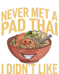 Pad Thai Lover Funny Humor Food Text Joke Loves Pad Thai Full-Length Apron With Pockets