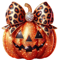 Cute Halloween Pumpkin Leopard Bow T-Shirt