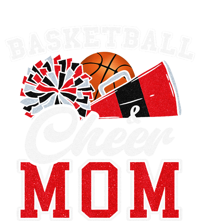 Proud Basketball & Cheer Mom Cheerleader Mom Mama Red Women's T-Shirt