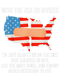 Usa Divided IM Just Glad To Be On The Side Believes In God T-Shirt