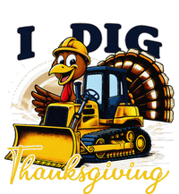 Turkey I Dig Thanksgiving Bulldozer Little Thanksgiving Long Sleeve Shirt