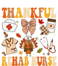 Groovy Thankful Rehab Nurse Thanksgiving Fall Autumn Nurse Pajama Set