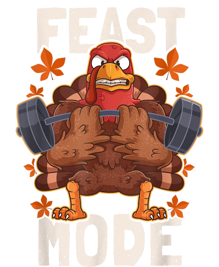 Feast Mode Weightlifting Turkey Day Thanksgiving Christmas T-Shirt