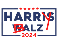 Funny Harris Walz 24 Harry Balz 2024 Meme Democratic On Back T-Shirt