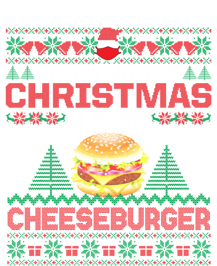 All I Want Is More Cheeseburger Christmas Pajama Party Gift Tall T-Shirt