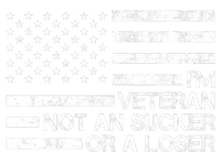 IM A Veteran Not A Sucker Or A Loser Patriotic Quotes High Crown Mesh Back Trucker Hat