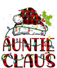 Auntie Claus Christmas Lights Matching Family Xmas Pajama Funny Gift Tie-Dye T-Shirt