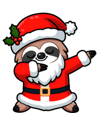 Funny Dabbing Sloth In Santa Claus Christmas Costume Xmas Cool Gift T-Shirt