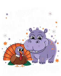 I Want A Moo Deng For Thanksgiving Toddler Zip Fleece Hoodie