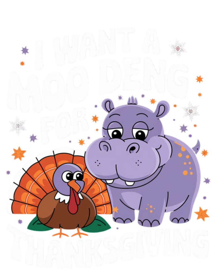 I Want A Moo Deng For Thanksgiving Toddler Zip Fleece Hoodie