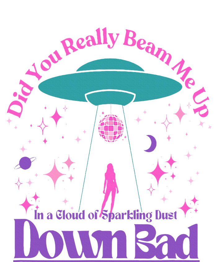 Beam Me Up Alien Ufo Down Bad Cosmic Space Women's Racerback Tank