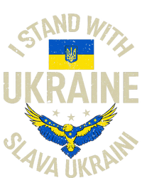 I Stand With Ukraine Slava Ukraini Glory To Ukraine Support Kids Long Sleeve Shirt