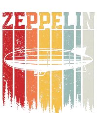 Retro Zeppelin 70s 80s Dirigible Airship Zepelin Zepplin Women's Racerback Cropped Tank