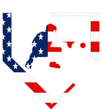 American Flag Graphic Baseball Catcher Gear Baseballin T-Shirt