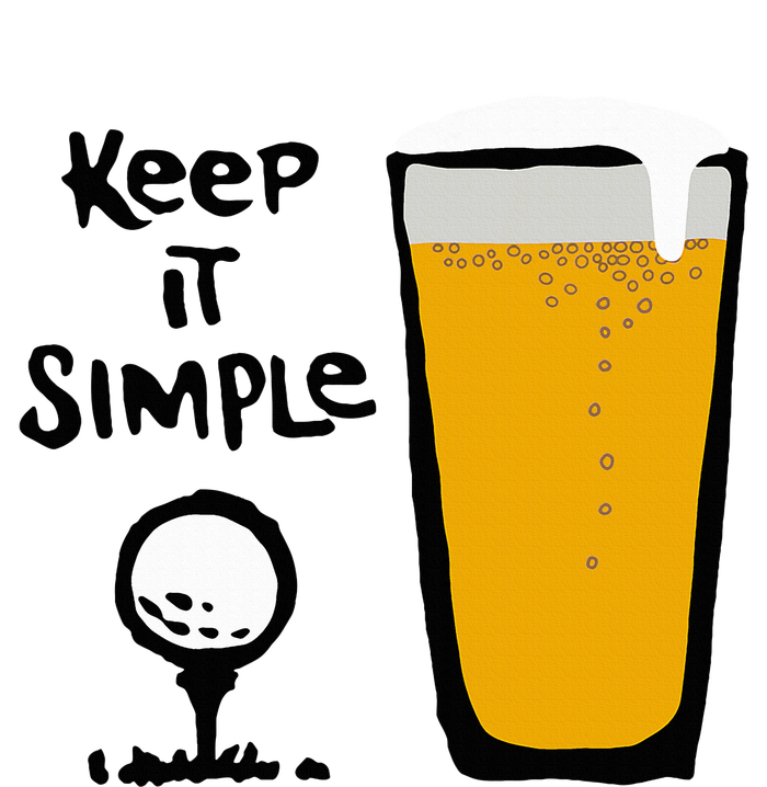 Keep It Simples Funny Golf Beer T-Shirt