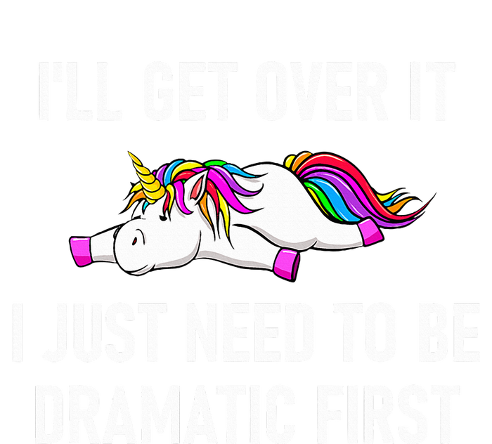 Unicorn ILl Get Over It I Just Need To Be Dramatic First Pom Pom 12in Knit Beanie