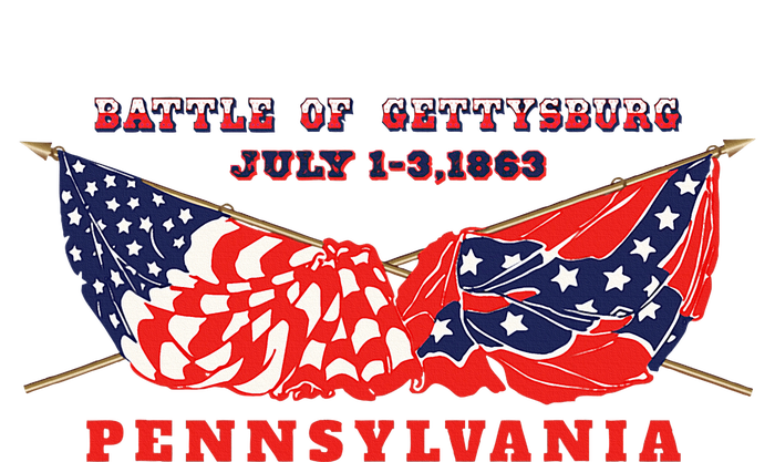 Vintage American Civil War Battle Of Gettysburg Pennsylvania T-Shirt