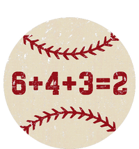 6+4+3=2 Baseball Double Play Retro Funny Baseball Player Sustainable Beanie