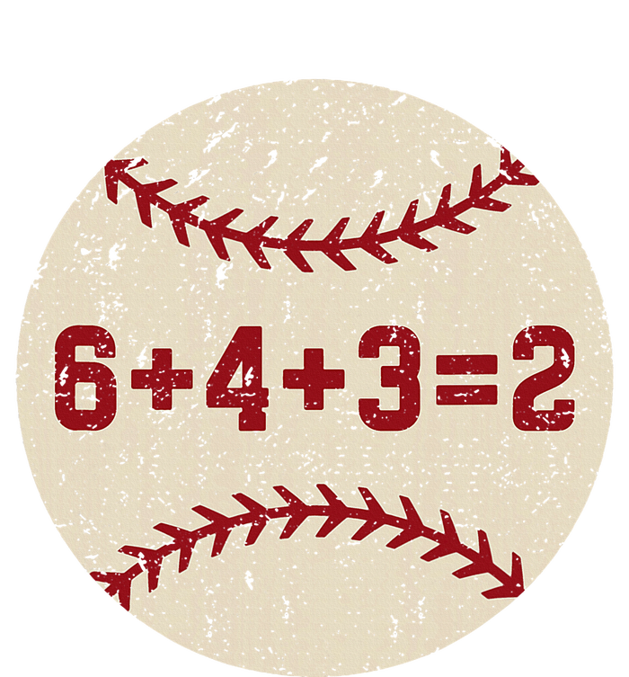 6+4+3=2 Baseball Double Play Retro Funny Baseball Player Sustainable Beanie