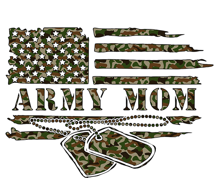 A.R.M.Y M.O.M Camo Us Flag Dog Tag Mothers Day Youth Performance Sprint T-Shirt