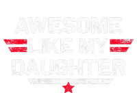 Awesome Like My Daughter Gifts Funny Fathers Day Dad Women's Knotted Racerback Tank