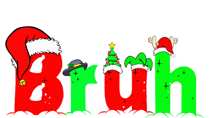 Bruh Funny Saying Bro Ns Christmas Pajamas Xmas T-Shirt