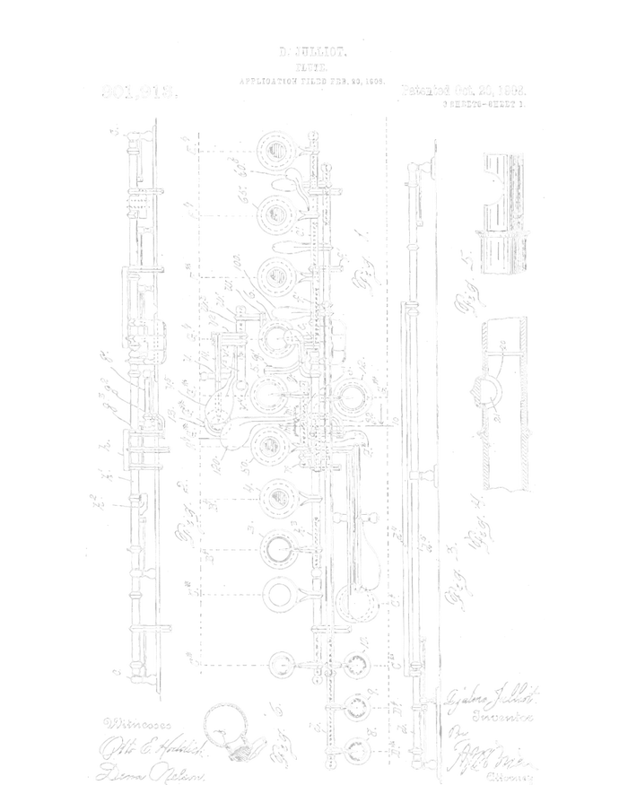 Flute Patent Magnet