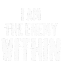 I Am The Enemy Within Pun Vintage The Enemy Within Sustainable Knit Beanie