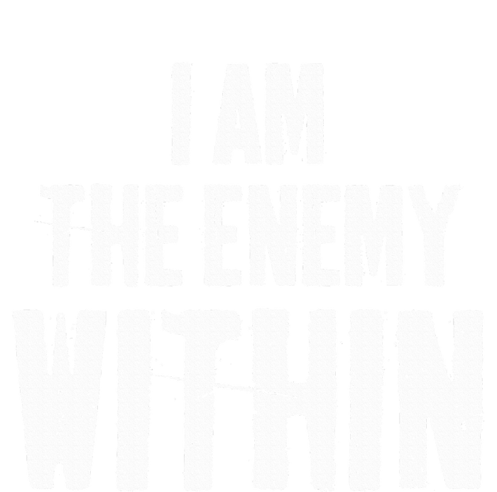 I Am The Enemy Within Pun Vintage The Enemy Within Sustainable Knit Beanie