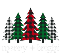 Merry And Bright Red Buffalo Plaid Christmas Trees USA-Made Snowflake Beanie