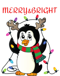 Merry And Bright . Merry And Bright Christmas Penguin T-Shirt