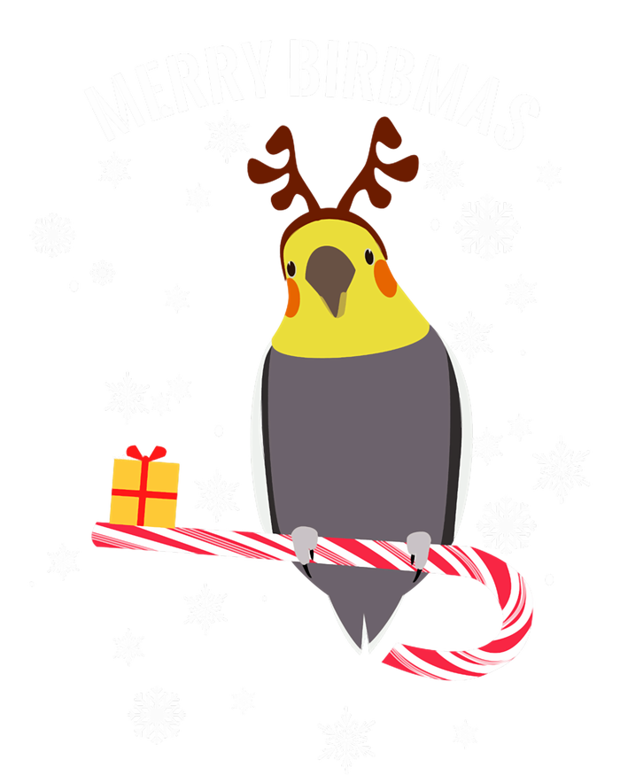 Merry Birbmas Funny Cockatiel Christmas Bird Holiday T-Shirt