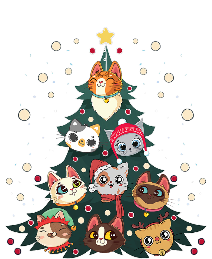 Merry Catmas Funny Christmas Tree Cats Xmas Meow Christmas Sustainable Knit Beanie