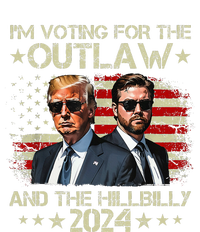 IM Voting For The Outlaw &The Hillbilly 2024 Pro Trump Meme Women's Crop Top Tee