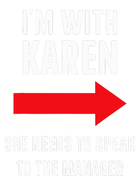 Im With Karen Speak To Manager Funny Costume Halloween Party Tall Hoodie