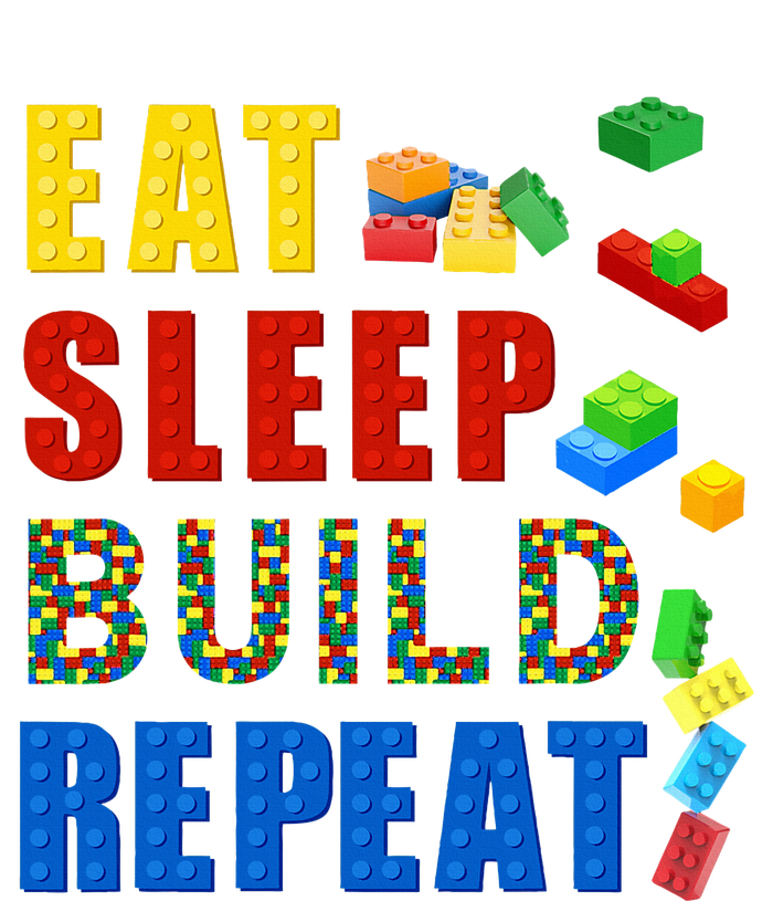 Eat Sleep Build Repeat Building Bricks Blocks Master Builder Legacy Cool Fit Booney Bucket Hat